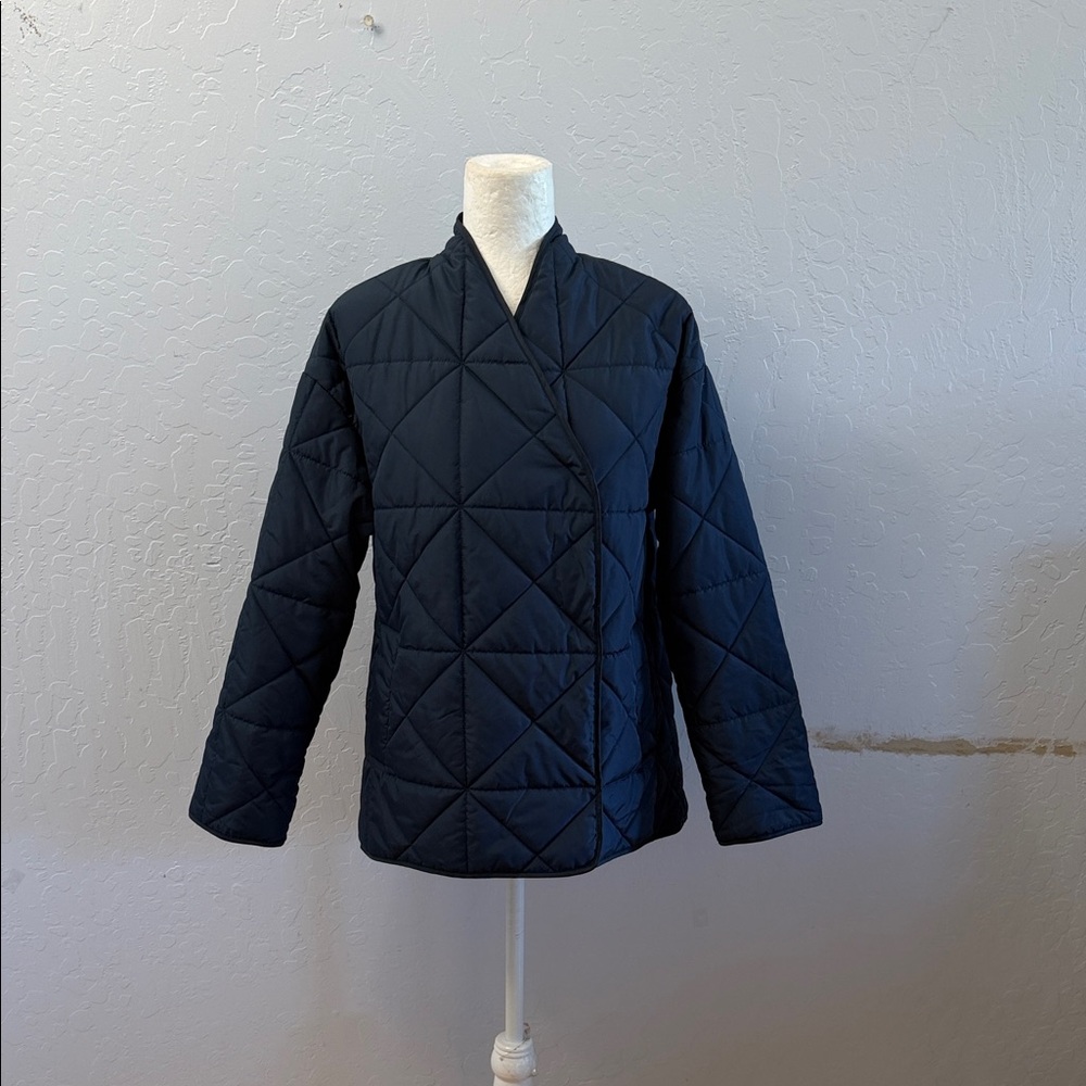 Treasure & Bond Men's Navy Quilted Puffer Jacket